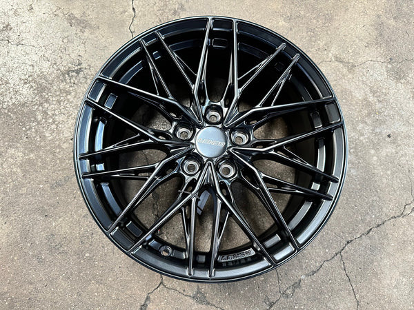 New 17X7.5 ET35 Lenso Yeti Rim (4 wheel) Matt Black 5X114.3