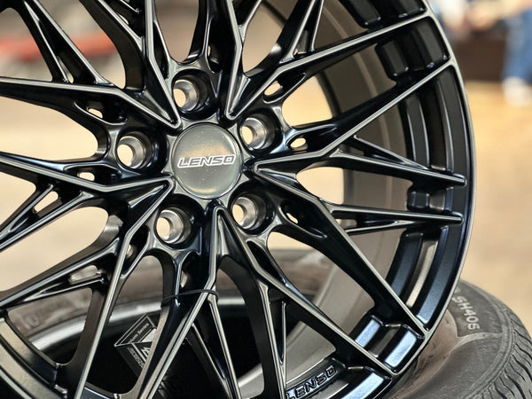 New 17X7.5 ET35 Lenso Yeti Rim (4 wheel) Matt Black 5X114.3