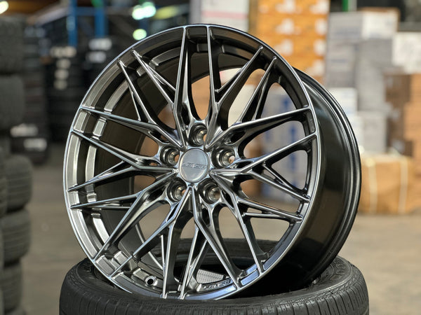 New 18X8.5 ET35 Lenso Yeti Rim (4 wheel) Hyper Black 5X114.3