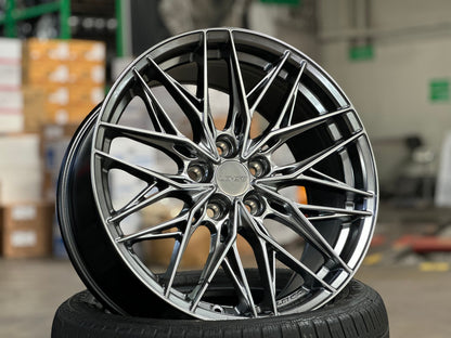 New 18X8.5 ET35 Lenso Yeti Rim (4 wheel) Hyper Black 5X114.3