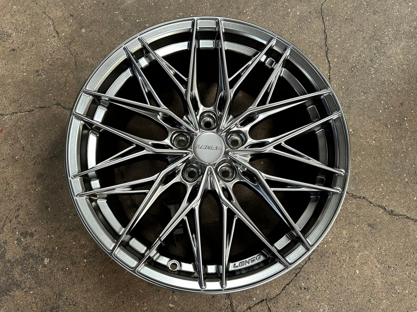 New 18X8.5 ET35 Lenso Yeti Rim (4 wheel) Hyper Black 5X114.3