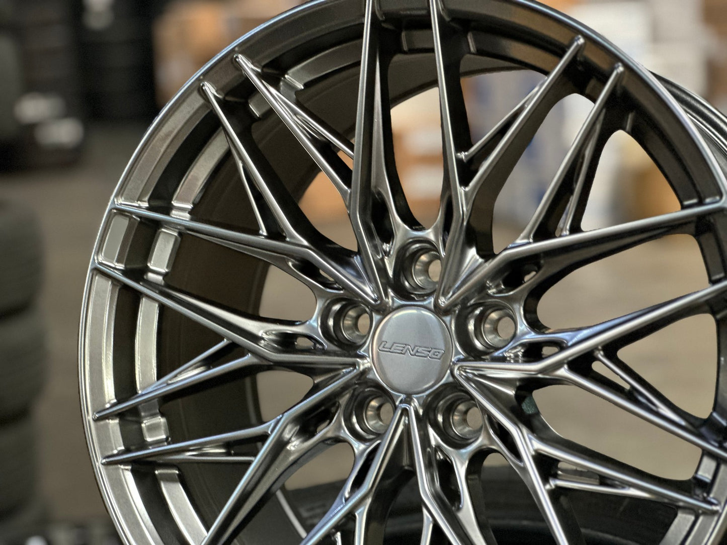 New 18X8.5 ET35 Lenso Yeti Rim (4 wheel) Hyper Black 5X114.3