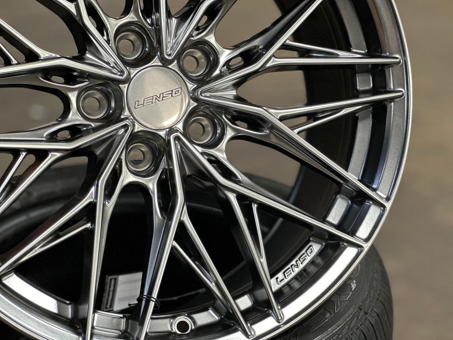 New 18X8.5 ET35 Lenso Yeti Rim (4 wheel) Hyper Black 5X114.3