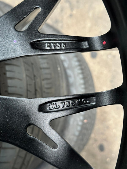 New 18X8.5 ET35 Lenso Yeti Rim (4 wheel) Hyper Black 5X114.3