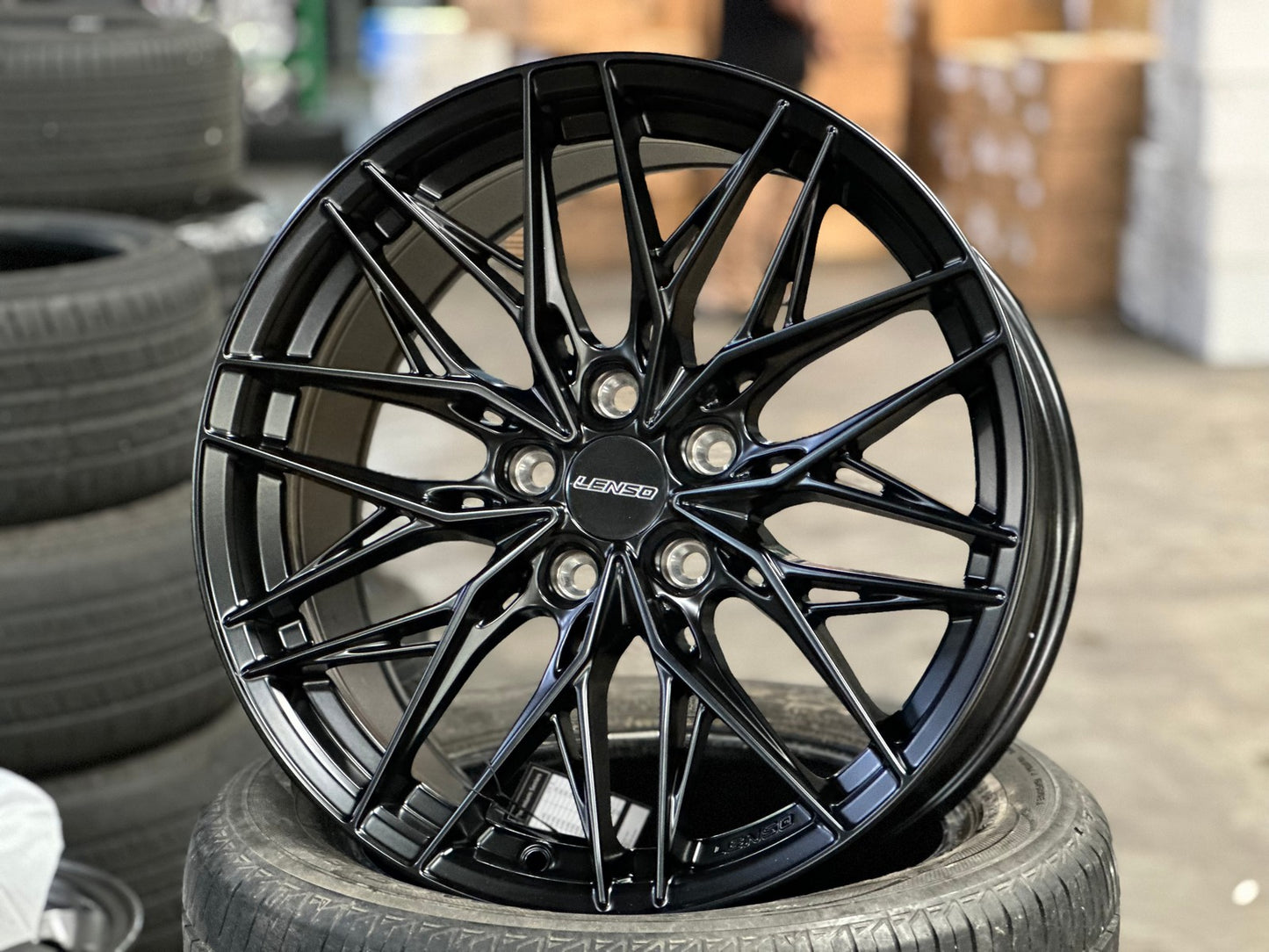 New 18X8.5 ET35 Lenso Yeti Rim (4 wheel) Matt Black 5X114.3