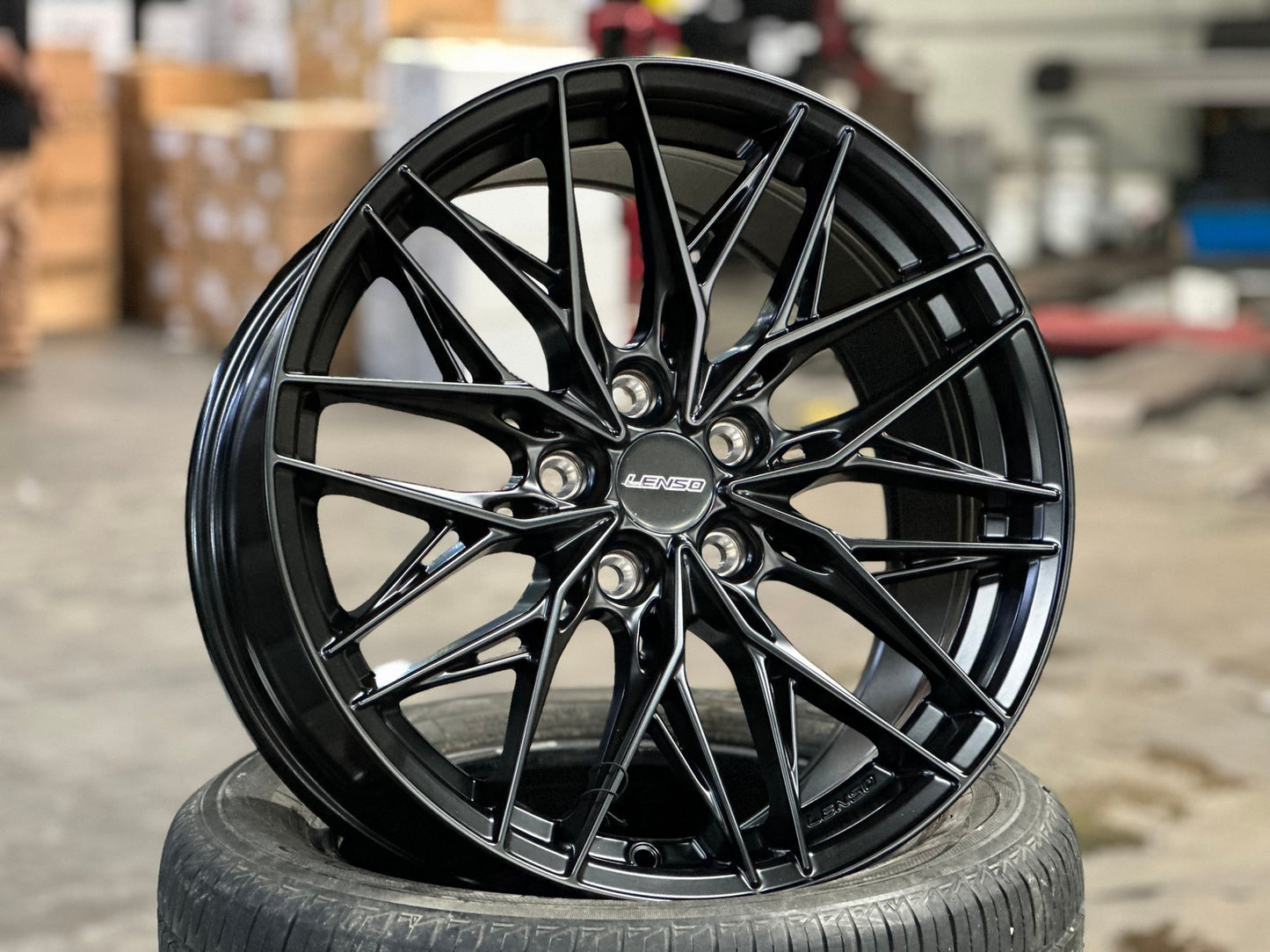 New 18X8.5 ET35 Lenso Yeti Rim (4 wheel) Matt Black 5X114.3