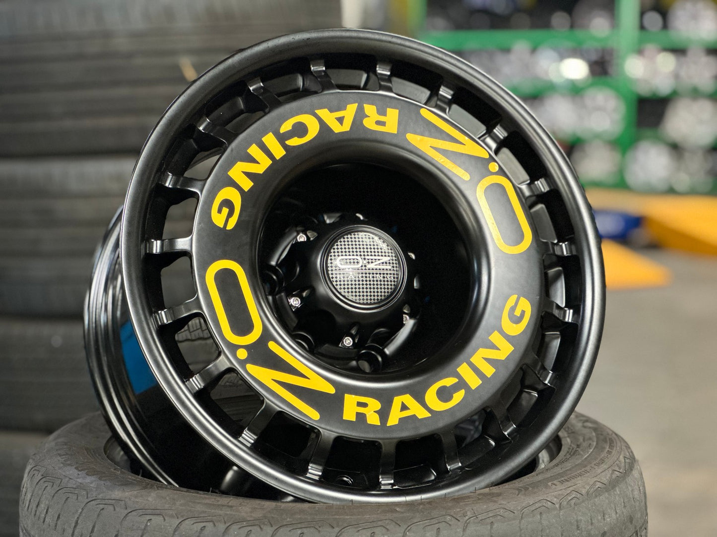 New 16X8.5 ET-15 OZ Rally Rim (5 wheel) Gloss Black 6X139.7