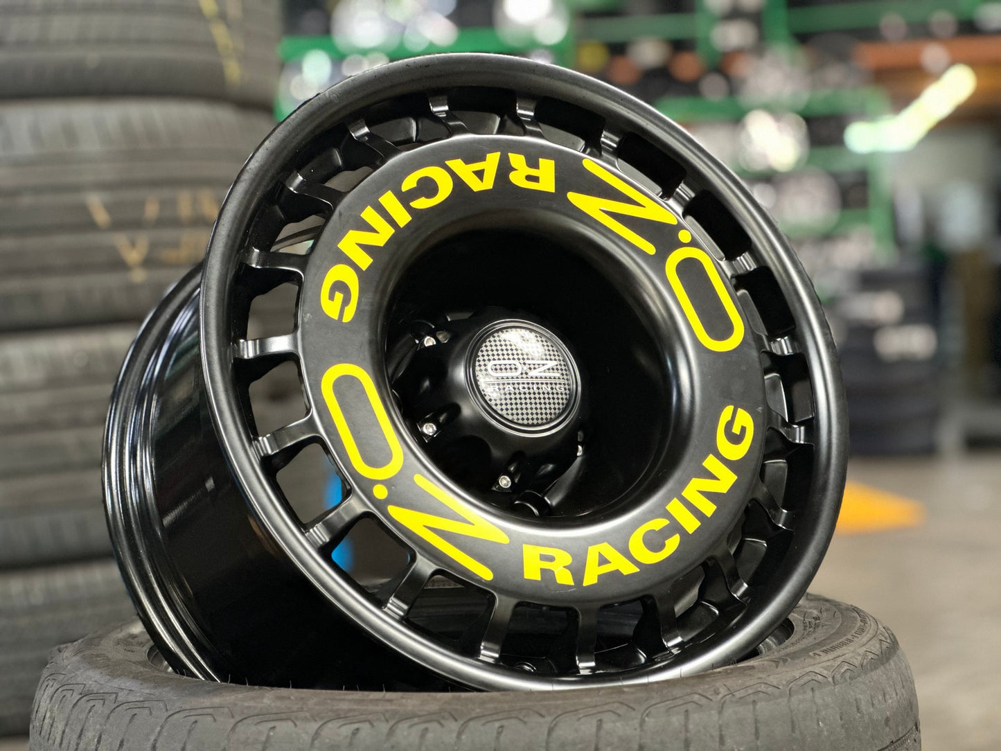 New 16X8.5 ET-15 OZ Rally Rim (5 wheel) Gloss Black 6X139.7