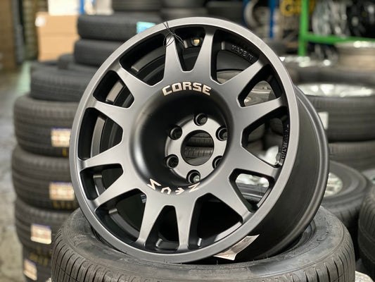 New 16X8.5 ET0 Lenso Zeus Rim (4 wheel) Matt Black 6X139.7