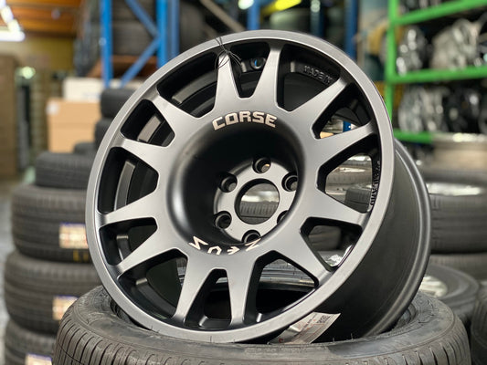 New 16X8.5 ET0 Lenso Zeus Rim (4 wheel) Matt Black 6X139.7