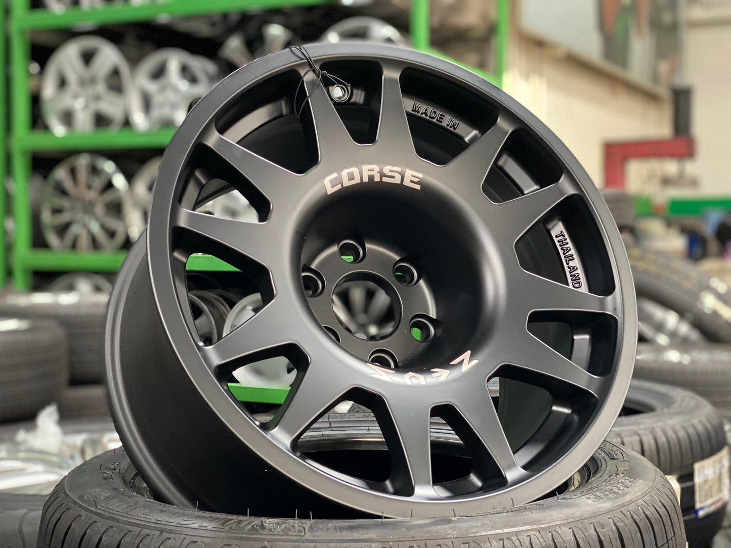 New 16X8.5 ET0 Lenso Zeus Rim (4 wheel) Matt Black 6X139.7