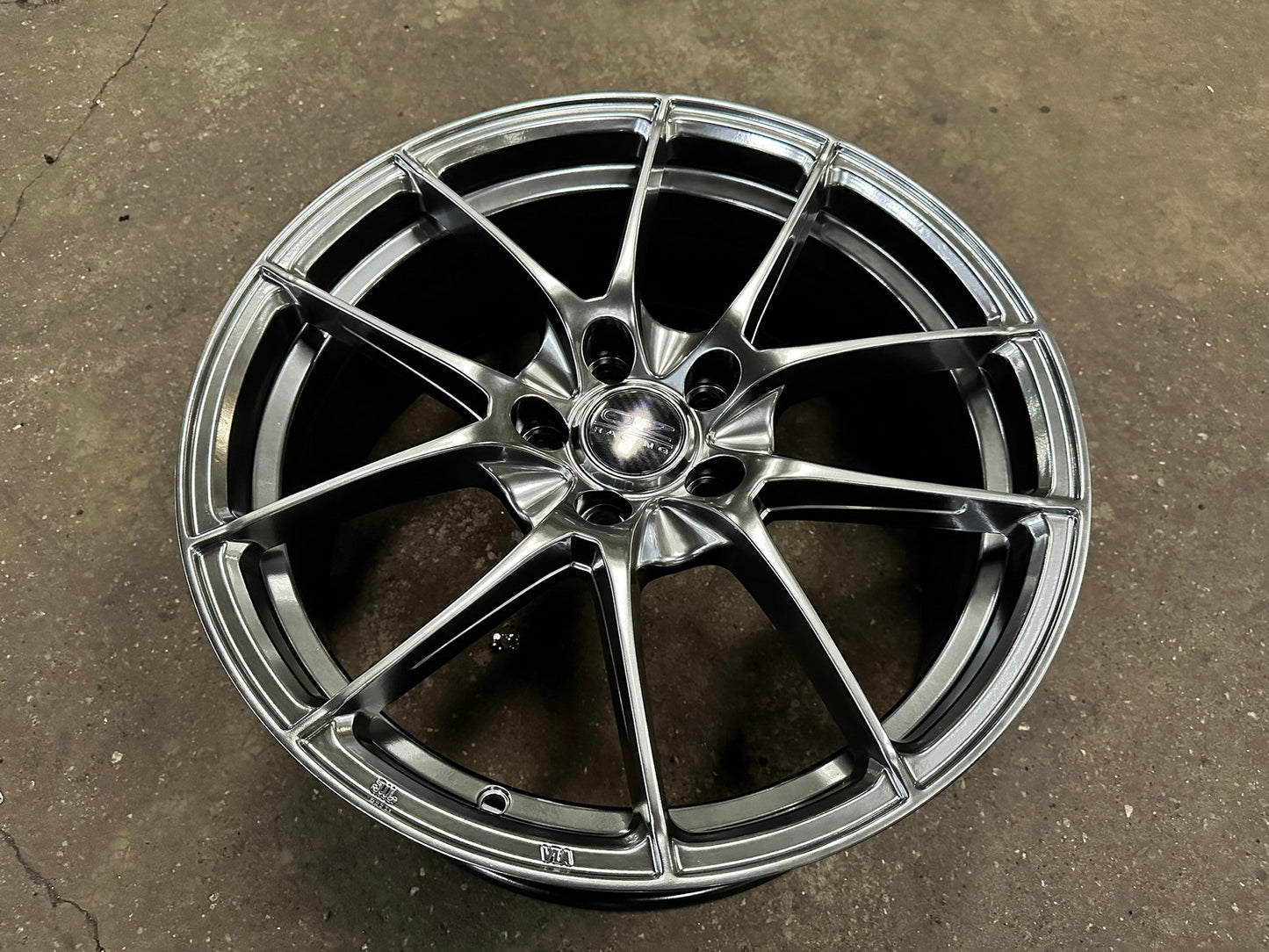 New 18X8 ET42 Z604Rim (4 wheel) Hyper Black 5X114.3