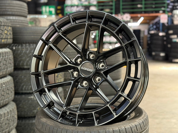 New 20X9 ET15 Lenso Zeta Rim (4 wheel) Matt Black 6X139.7