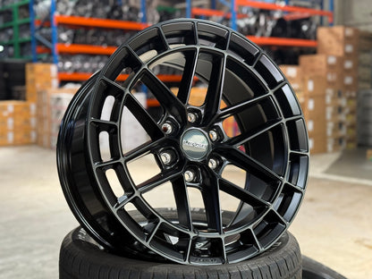 New 20X9 ET15 Lenso Zeta Rim (4 wheel) Matt Black 6X139.7
