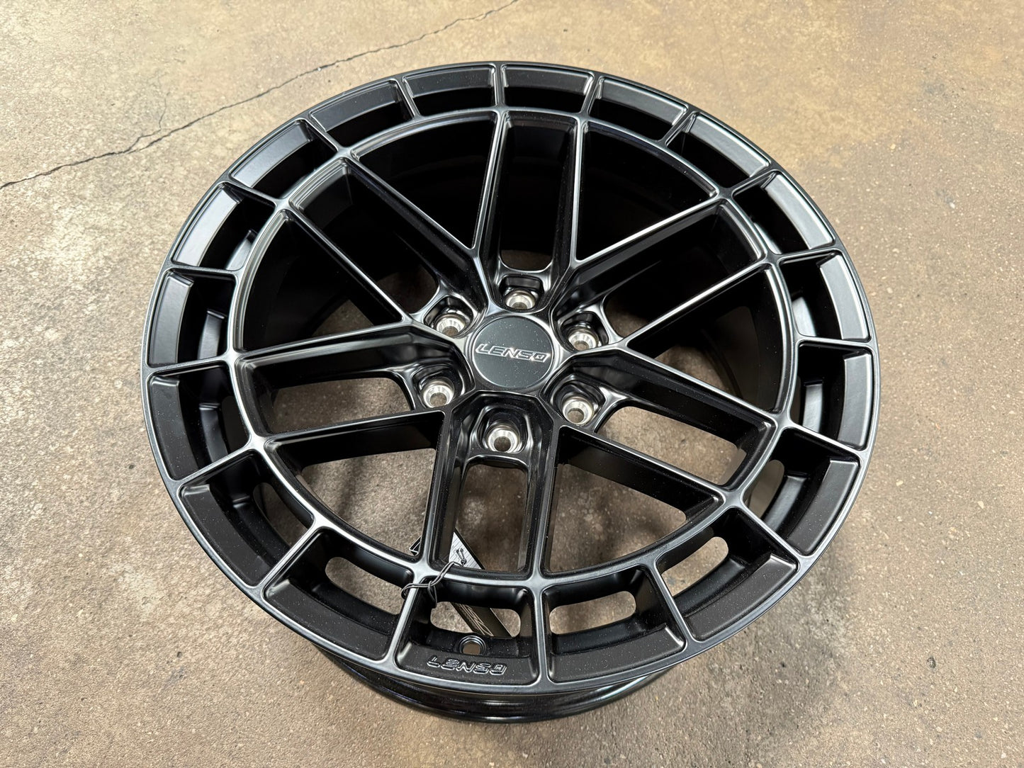 New 20X9 ET15 Lenso Zeta Rim (4 wheel) Matt Black 6X139.7