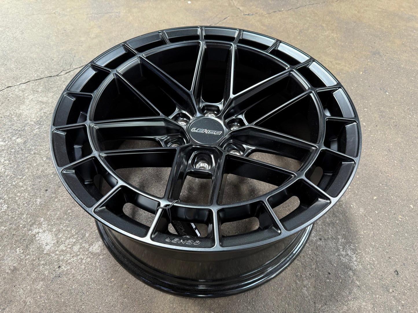 New 20X9 ET15 Lenso Zeta Rim (4 wheel) Matt Black 6X139.7
