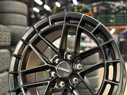 New 20X9 ET15 Lenso Zeta Rim (4 wheel) Matt Black 6X139.7