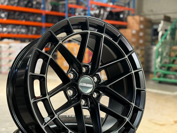New 20X9 ET15 Lenso Zeta Rim (4 wheel) Matt Black 6X139.7