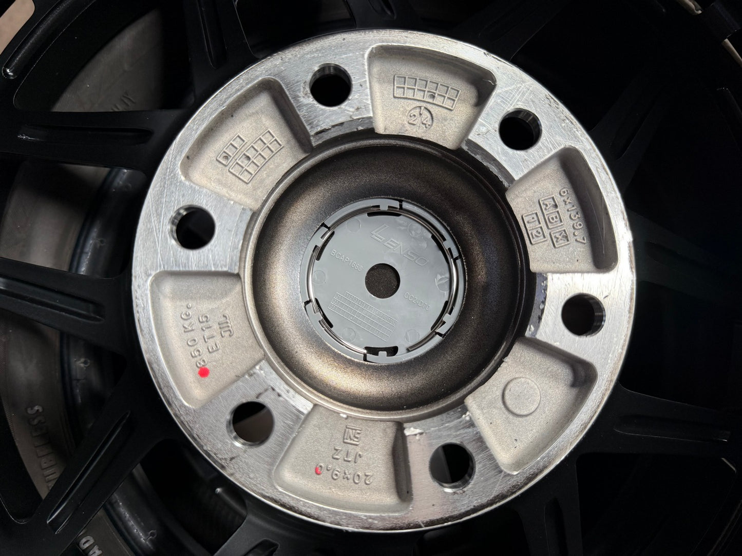 New 20X9 ET15 Lenso Zeta Rim (4 wheel) Matt Black 6X139.7