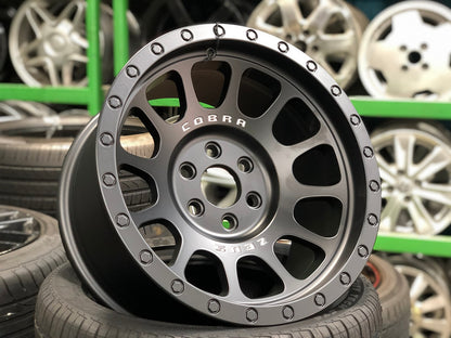 New 16X8.5 ET0 Lenso Zeus Rim (4 wheel) Matt Black 6X114.3