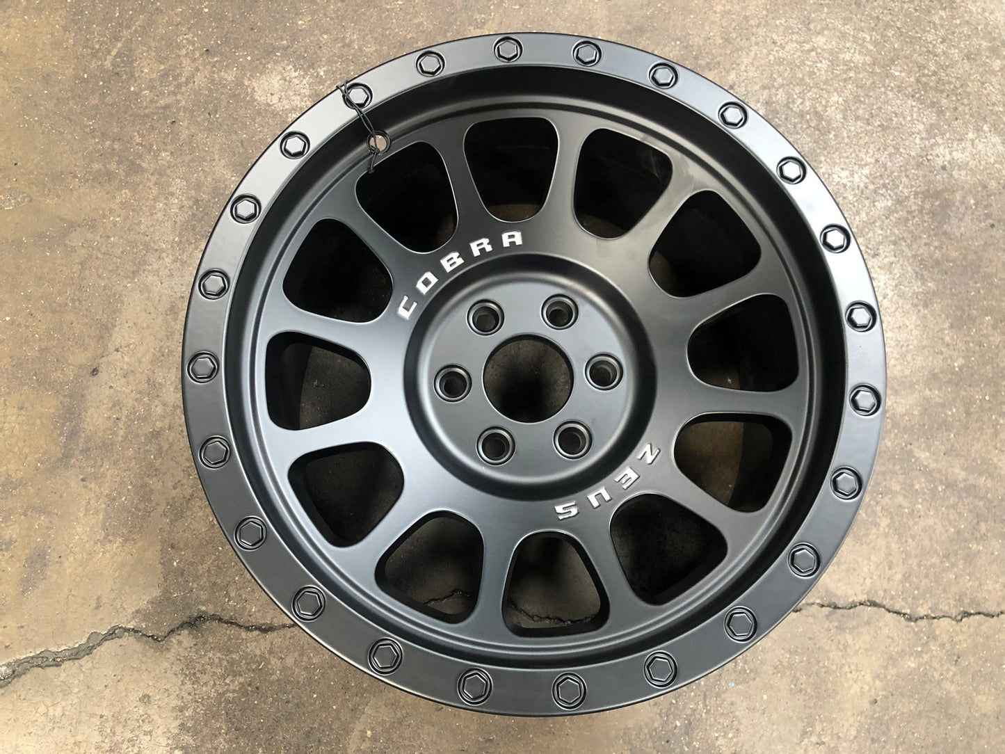 New 16X8.5 ET0 Lenso Zeus Rim (4 wheel) Matt Black 6X114.3