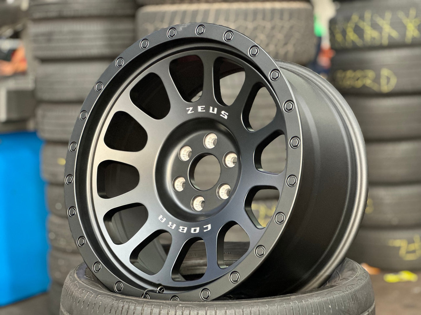 New 18X9 ET10 Lenso Zeus Rim (4 wheel) Matt Black 6X114.3