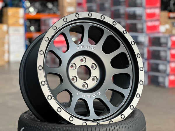 New 18X9 ET10 Lenso Zeus Rim (4 wheel) Matt Black 6X114.3