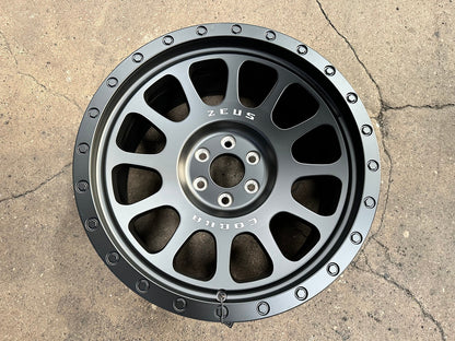 New 18X9 ET10 Lenso Zeus Rim (4 wheel) Matt Black 6X114.3