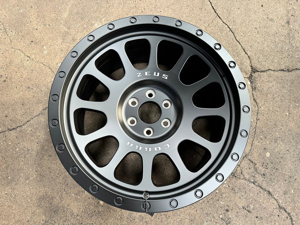 New 18X9 ET10 Lenso Zeus Rim (4 wheel) Matt Black 6X114.3