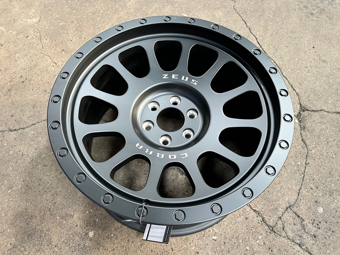 New 18X9 ET10 Lenso Zeus Rim (4 wheel) Matt Black 6X114.3