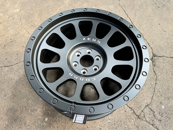 New 18X9 ET10 Lenso Zeus Rim (4 wheel) Matt Black 6X114.3