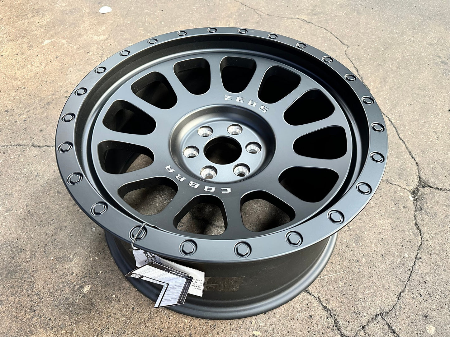 New 18X9 ET10 Lenso Zeus Rim (4 wheel) Matt Black 6X114.3