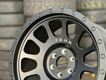 New 18X9 ET10 Lenso Zeus Rim (4 wheel) Matt Black 6X114.3