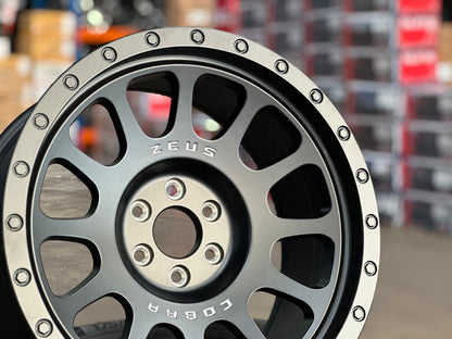 New 18X9 ET10 Lenso Zeus Rim (4 wheel) Matt Black 6X114.3