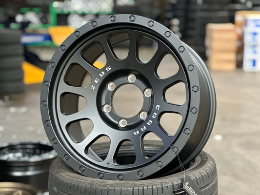 New 18X9 ET10 Lenso Zeus Rim (4 wheel) Matt Black 6X139.7