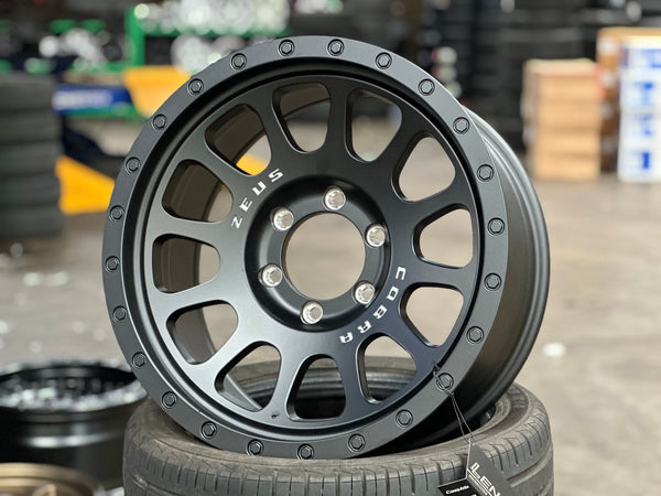 New 18X9 ET10 Lenso Zeus Rim (4 wheel) Matt Black 6X139.7