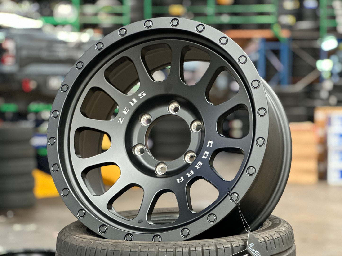 New 18X9 ET10 Lenso Zeus Rim (4 wheel) Matt Black 6X139.7