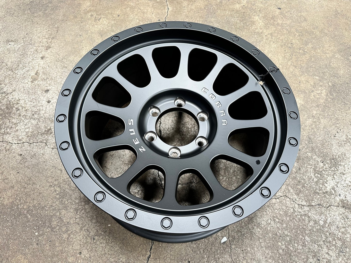 New 18X9 ET10 Lenso Zeus Rim (4 wheel) Matt Black 6X139.7