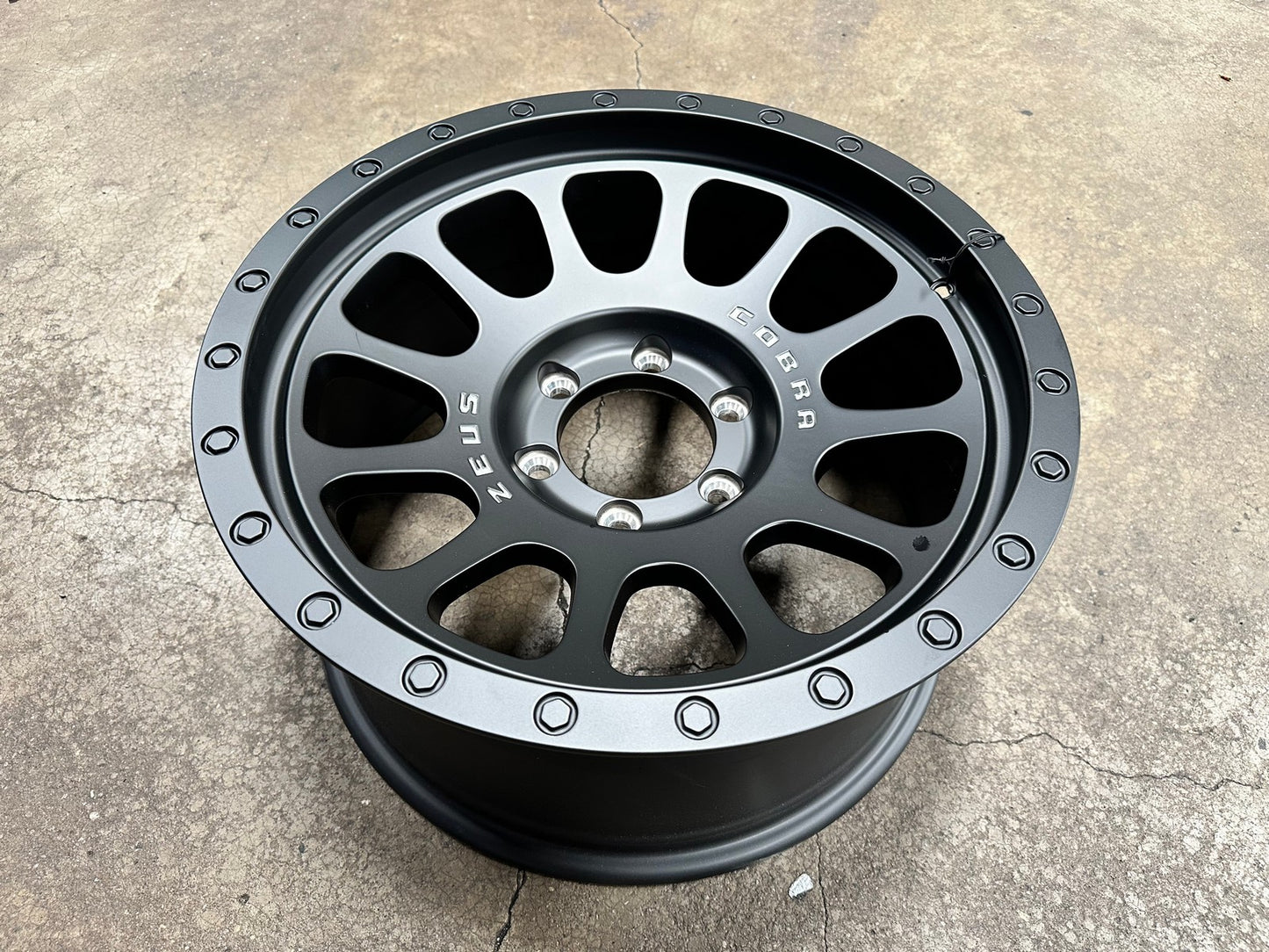 New 18X9 ET10 Lenso Zeus Rim (4 wheel) Matt Black 6X139.7