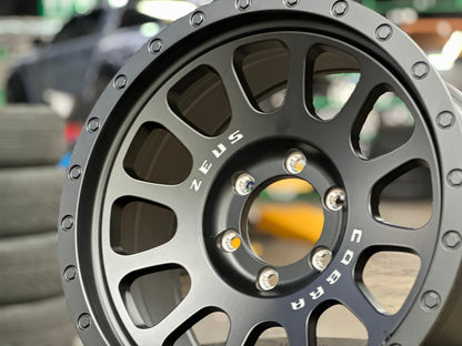 New 18X9 ET10 Lenso Zeus Rim (4 wheel) Matt Black 6X139.7