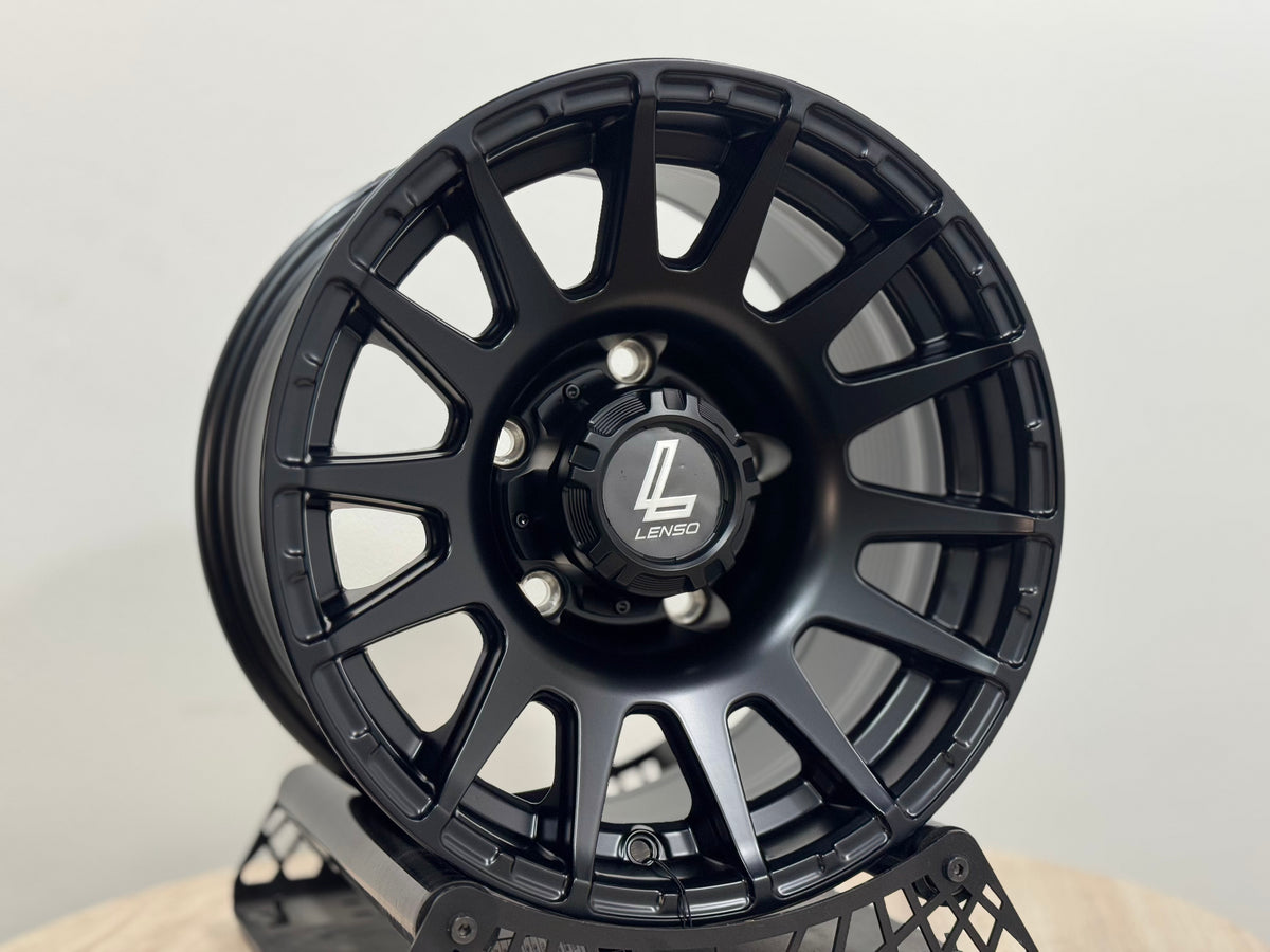 New 15X8 ET-6 Lenso Zoltan Rim (5 wheel) Matt Black 5x139.7