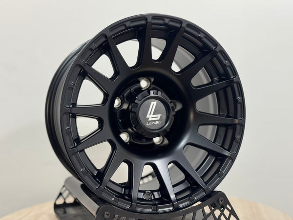 New 15X8 ET-6 Lenso Zoltan Rim (5 wheel) Matt Black 5x139.7