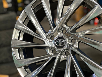 New 18X8 ET40 Amgood Sunrise Rim (4 wheel) Hyper Black 5X114.3