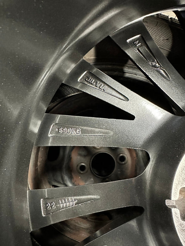 New 18X8 ET40 Amgood Sunrise Rim (4 wheel) Hyper Black 5X114.3