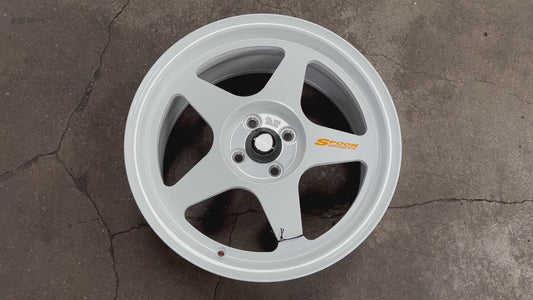 New 17X8 ET40 NK Performance Spoon Design Rim (4 wheel) Gloss White 4X100