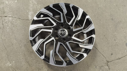 New 22x9 ET45 Overdrive Forged Rim Toyota Land Cruiser LC300 (4 wheel) Gloss Black Machined Face+R 6x139.7