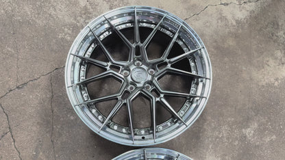New 20x8.5 ET30 20x10 ET40 G Forged GF07 (4 wheel) 5x112 Hyper Dark