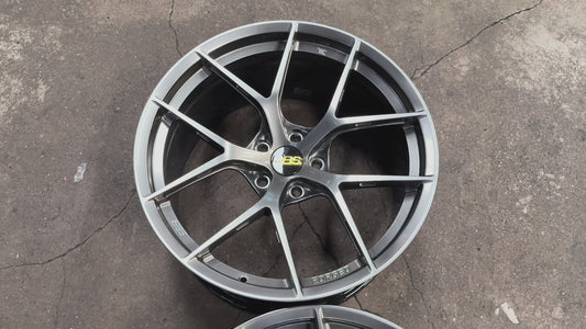 New 20x9.5 ET22 20x10.5 ET35 Overdrive Forged BBS FIR Design (4 wheel) 5x120 Hyper Black