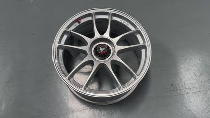 NEW 18x8.5 ET35 Lenso VNK (4 wheel) 5X114.3 Silver