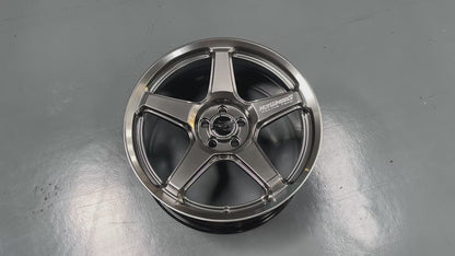 NEW 18X8 ET42 Hotwheels HW01 Diamond Black Flow Formed Rim 5X100